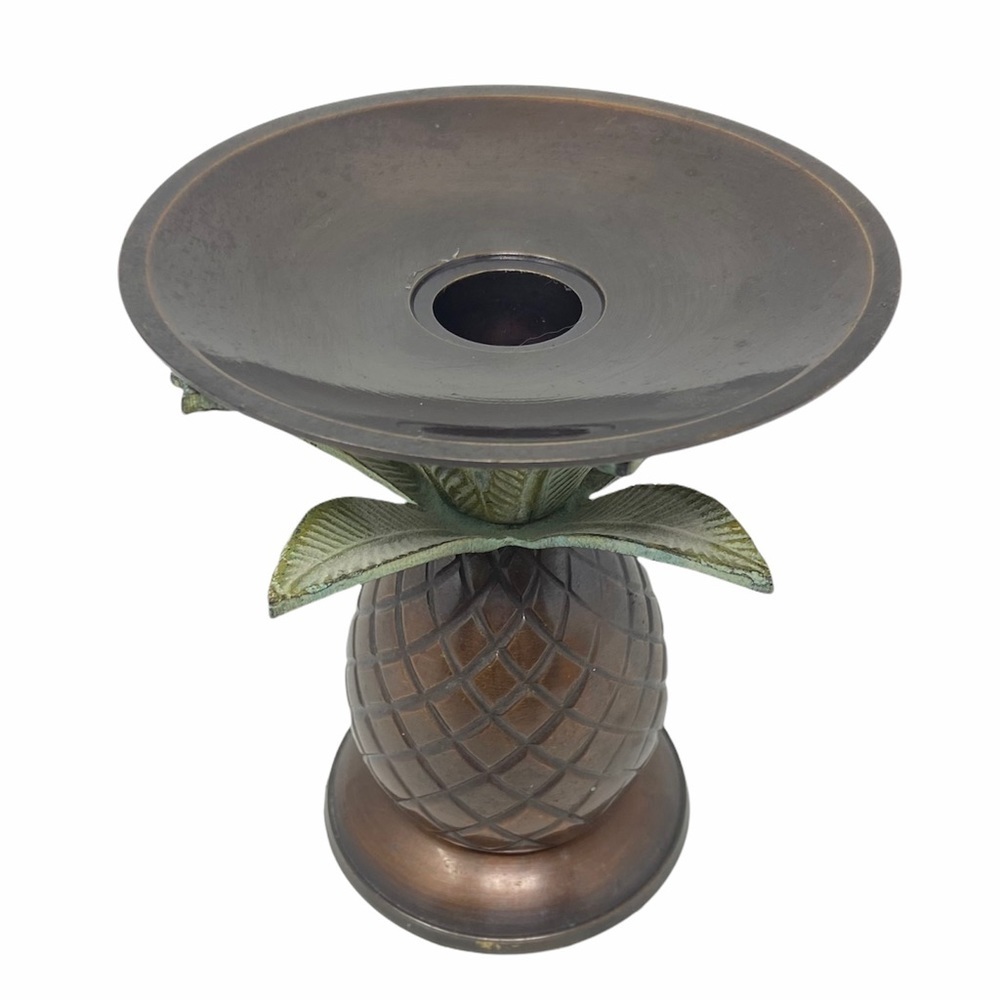 Brass Pineapple Candle Stick Holder.